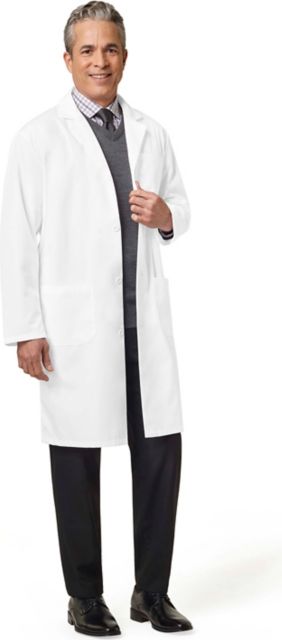 Men's 41 Inch White Lab Coat Size 44