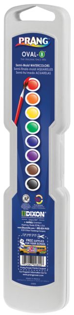 PRANG OVAL W/C 8 SET W/BRUSH