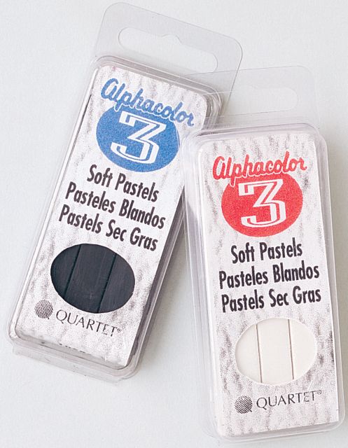 Alphacolor Square Pastel Set Of 3 Sticks In White