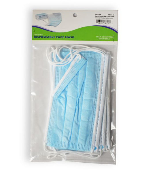 Face Masks, 3 ply, Fluid Resistance. Non Sterile