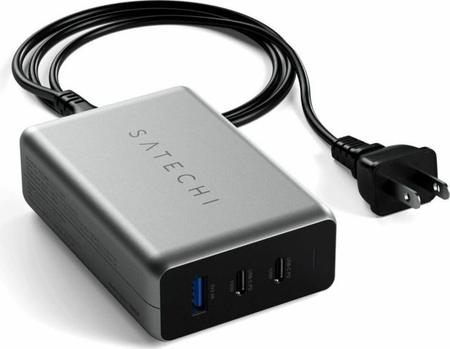 Satechi USB-C PD Compact GaN Charger, 100W, Space Gray - ONLINE ONLY