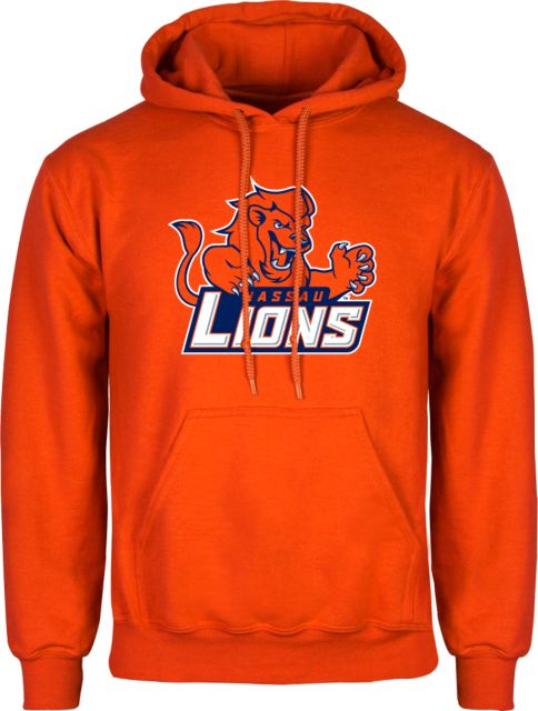 Nassau CC Orange Fleece Hoodie Primary Mark - ONLINE ONLY