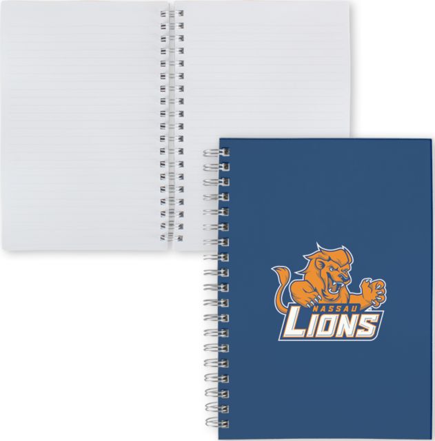 Nassau CC Clear 7 x 10 Spiral Journal Notebook Primary Mark - ONLINE ONLY
