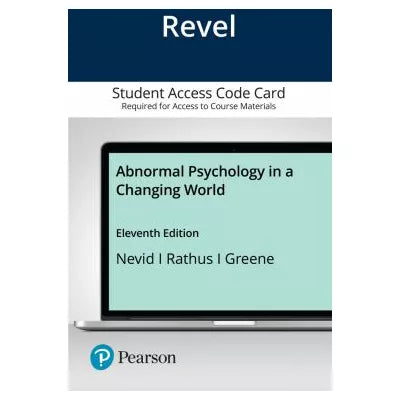 Revel Access Code for Abnormal Psychology in a Changing World